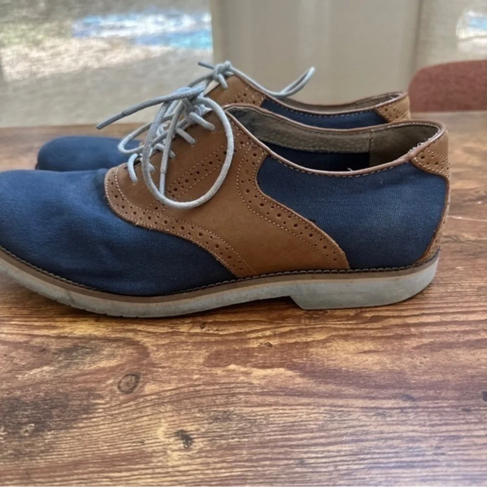 GH BAss Mens James Size 12 Brown Leather Lace Up Casual‎ Oxford